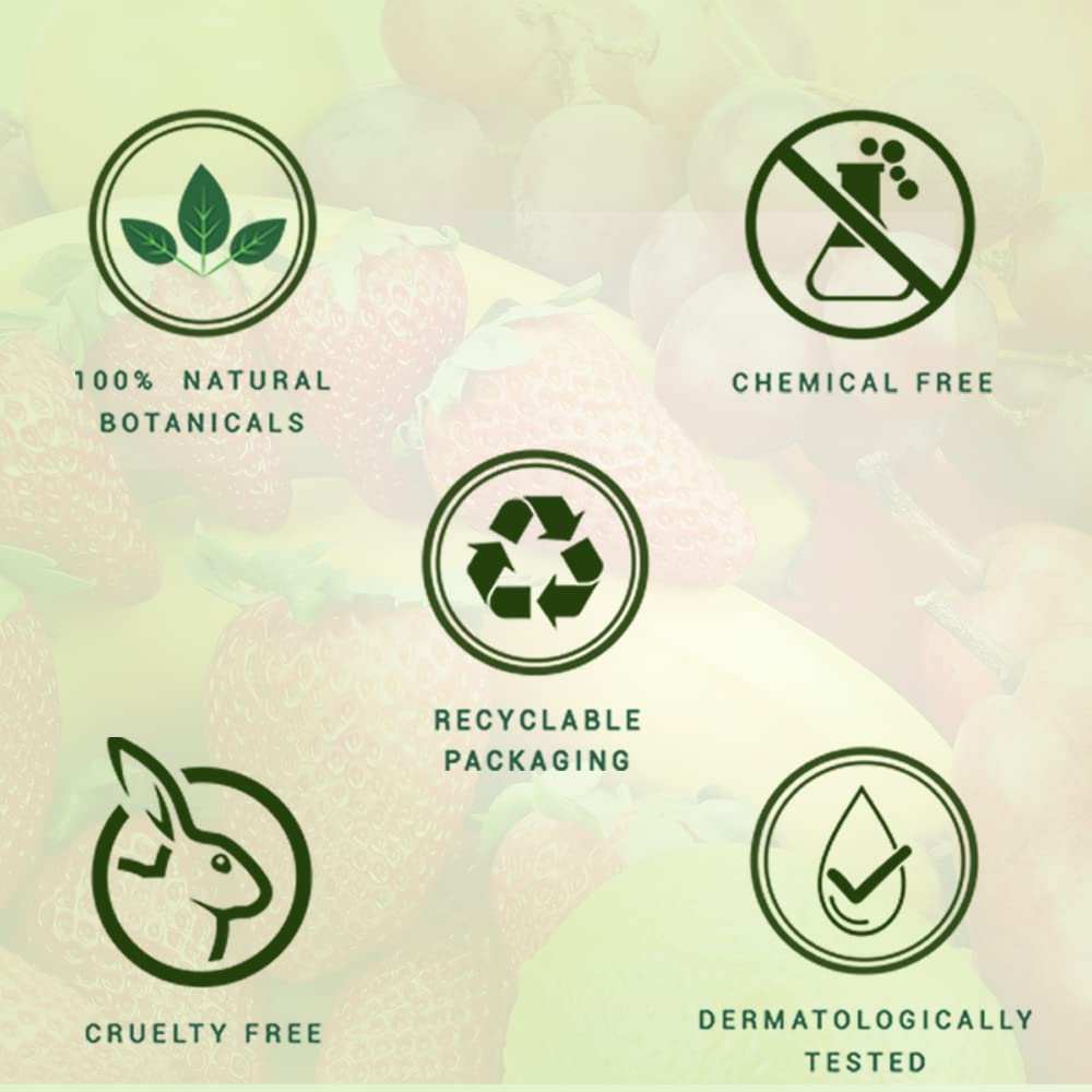 Biotique Fruit Brightening Face Wash| Ayurvedic and Organically Pure| Advanced Swiss Technology |100% Botanical Extracts| Suitable for All Skin Types | 200mL (Pack of 3)