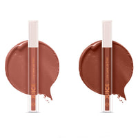Juice Matte Luxe Lipstick - Vitamin E Enriched, Smudge-Free with Bio Retinol, Moisturizing Lock Technology, SPF 15, Long-Lasting Pack of 2 (Natural Nude - M12 & Nude Staple - M16)