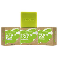 MAN CODE Tea Tree Soap Anti Bacterial - 125g | Pure Natural Ayurvedic | Premium & Luxurious Soap With Essential Oils | Exotic Herbs & Aroma | Green Color Pack Of 3