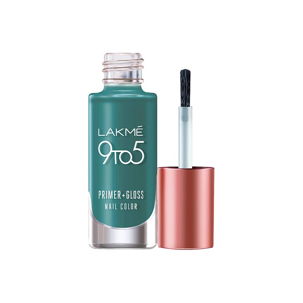 Lakmé 9 To 5 Primer + Glossy Finish Nail Colour & 9 To 5 Primer + Glossy Finish Nail Colour Combo, 12 Ml
