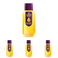 Bajaj Almond Drops Hair Oil, 475ml, Hair Oil, 6X Vitamin E, Almond Oil, Light and Non-Sticky, Hair Fall Control (Pack of 4)