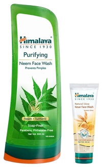 Himalaya Herbals Purifying Neem Face Wash, 300ml and Himalaya Herbals Fairness Kesar Face Wash, 50ml