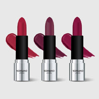 FLiCKA Tomato Bullet Matte Lipstick (Pack Of 3) | Hydrating, Moisturizing, Upto 6Hrs Long Lasting| Transfer & Smudge Proof Lipsticks For Women, Shade - 07