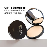FLiCKA Tomato Compact Powder For Oil-Free, Matte Finish, Lightweight, Lasts up-to 8hrs | Enriched with SPF, Suitable For All Skin Types| 02 Beige, 9g