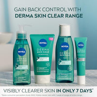 NIVEA Derma Skin Clear Toner (200ml), Cleansing and Hydrating Toner, Salicylic Acid Toner Enriched with Niacinamide to Rebalance the Skin and Remove Impurities, For Blemish-Prone Skin