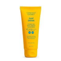 Conscious Chemist Dewy Ceramide Sunscreen SPF 50 PA++++ | For Oily Skin | UVA/UVB & Blue Light Protection | Fragrance-Free | For Men & Women, All Skin Type - Sun Drink | 50g