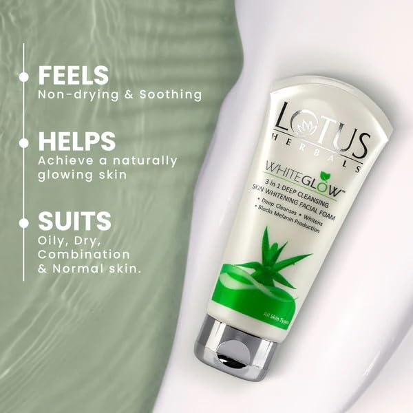 Lotus Herbals WG Bigger Gel Cream_75g + Facial Foam_100g (Set Of 2)