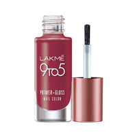 Lakmé 9 To 5 Primer + Glossy Finish Nail Colour & 9 To 5 Primer + Gloss Nail Colour Combo, 6 Ml