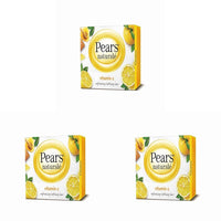 Pears Naturale Refreshing Vitamin C 100g Bathing Bar with Natural Vitamin C Extract | for Refreshed & Radiant glowing Skin|with goodness of 100% Natural Ingredients (Pack of 3)