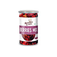Berries And Nuts Super Berries Mix | Dried Mixed Berries, High in Antioxidants | Dried Cranberries, Blueberries, Gojiberries, Blackberries, Raspberries, Strawberries | 1 Bottlel of 200 Grams