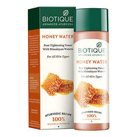 Biotique Bio Berry Plumping Lip Balm Smoothes & Swells Lips, 12G & Biotique Honey Water Pore Tightening Toner, 120ml
