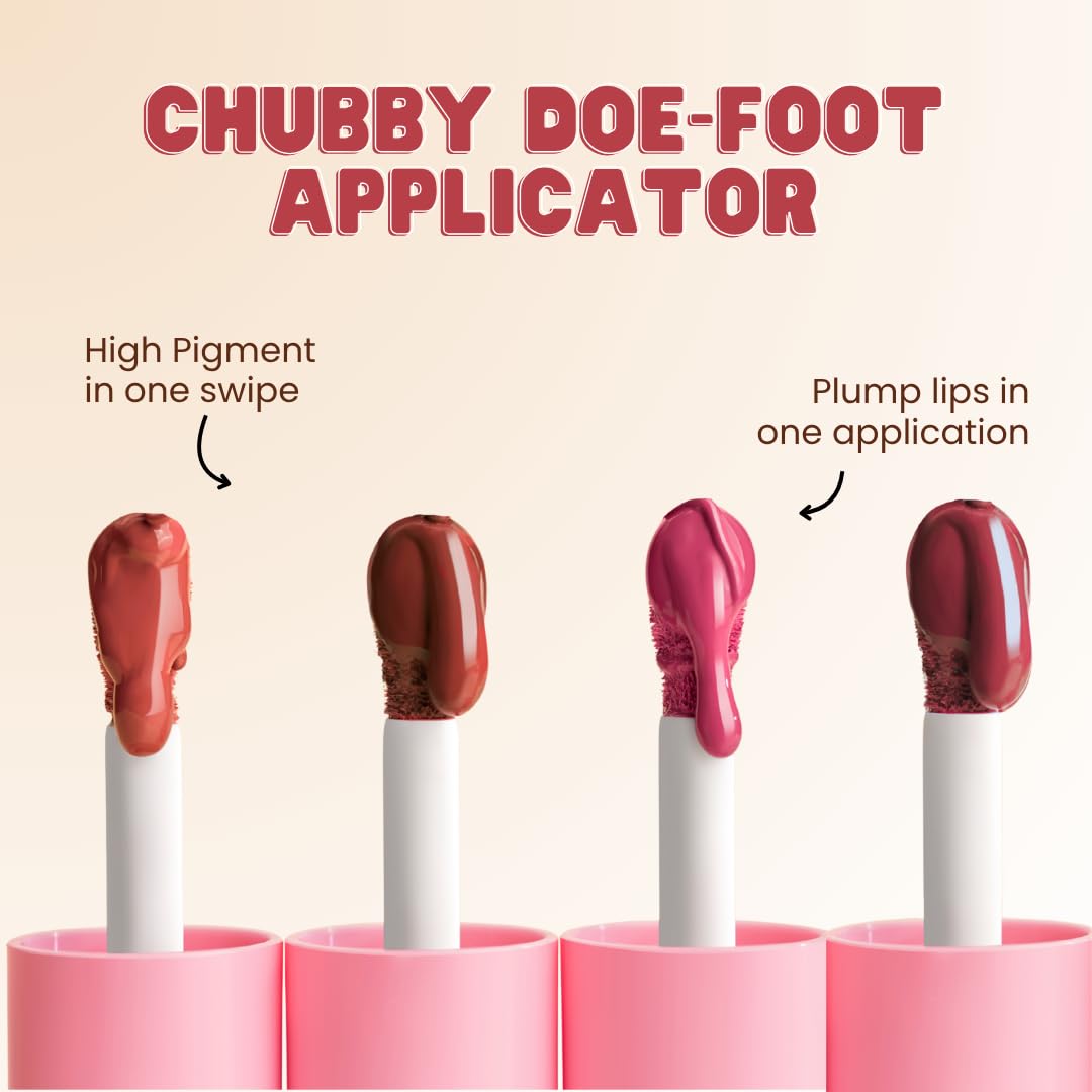 THE SKIN DIET COMPANY Lip Tint - Nude Pink| Hydrating Liquid Lipstick for Women | Lip treatment for Dry & Pigmented Lips (4ml)