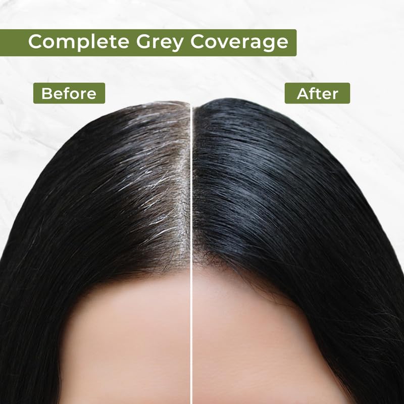 INDUS VALLEY Damage Free Natural Gel Hair Colour for Women | Ammonia & PPD Free Organic Hair Colour with 100% Grey Coverage, Long Lasting Hair Color Trial Pack | Medium Brown (Pack of 2)
