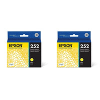 Epson T252 DURABrite Ultra Ink Standard Capacity Yellow Cartridge (T252420-S) for Select Workforce Printers, 1 Count (Pack of 2) 1 Count (Pack of 2)