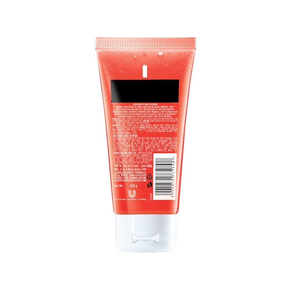 Lakmé Blush and Glow Strawberry Gel Face Wash, 100g & Pears Oil Clear and Glow Shower Gel, 250ml