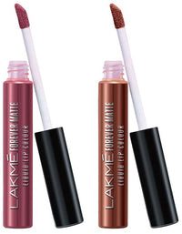 Lakmé Forever Matte Liquid Lip Colour, Nude Pink, 5.6 ml & Lakmé Forever Matte Liquid Lip Colour, Nude Twist, 5.6 ml