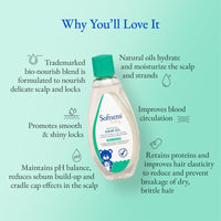 Softsens Baby - Natural Hair Oil | Enriched With Natural Oils of argan | Free from parabens, sulfates and harmful chemicals (Pack of 2)