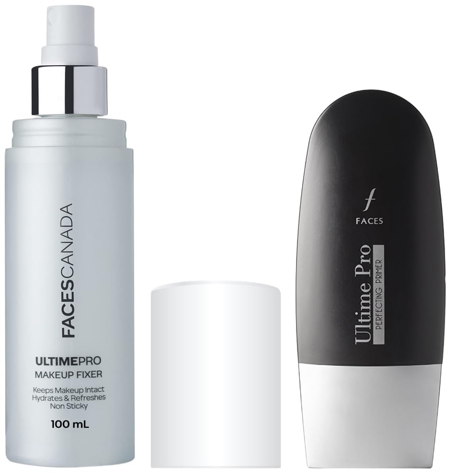Faces Ultime Pro Makeup Fixer, 100ml And Faces Ultime Pro Perfecting Primer, 30ml