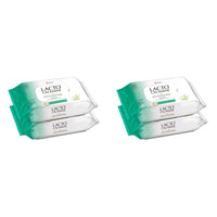 Lacto Calamine Daily Cleansing Facial Wipes 25N Each - Pack of 4 | Wet Wipes for Face with Aloe Vera, Cucumber & Vitamin E | Makeup Remover Wipes| Hydrating,Refreshing, Soothing|Paraben & Alcohol Free
