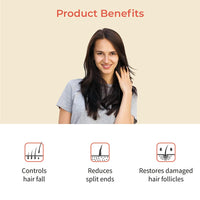 Vedix Praya Root Stimulating Ayurvedic Hair Oil | Hair Growth Oil With Neem + Lotus + Tea Tree - Customized Anti Hair Fall Control Oil - 100ml