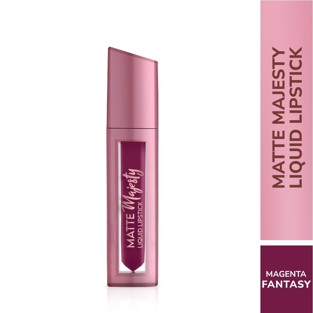 MATTE Majesty Liquid Lipstick Smudged Proof Long Lasting Highly Pigmented Water Proof Matte Liquid Lipstick (Magenta Fentasy)