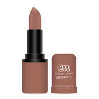 Beauty Berry Soft & Matte Moisturizing Velvet Lipstick For Women - Long-Lasting, Hydrating, High-Pigment Color. (Shade 08)