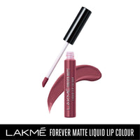 Lakmé Forever Matte Liquid Lip Color, Red Sangria, 5.6 ml and Forever Matte Liquid Lip Colour, Nude Pink, 5.6 ml, Matte Finish
