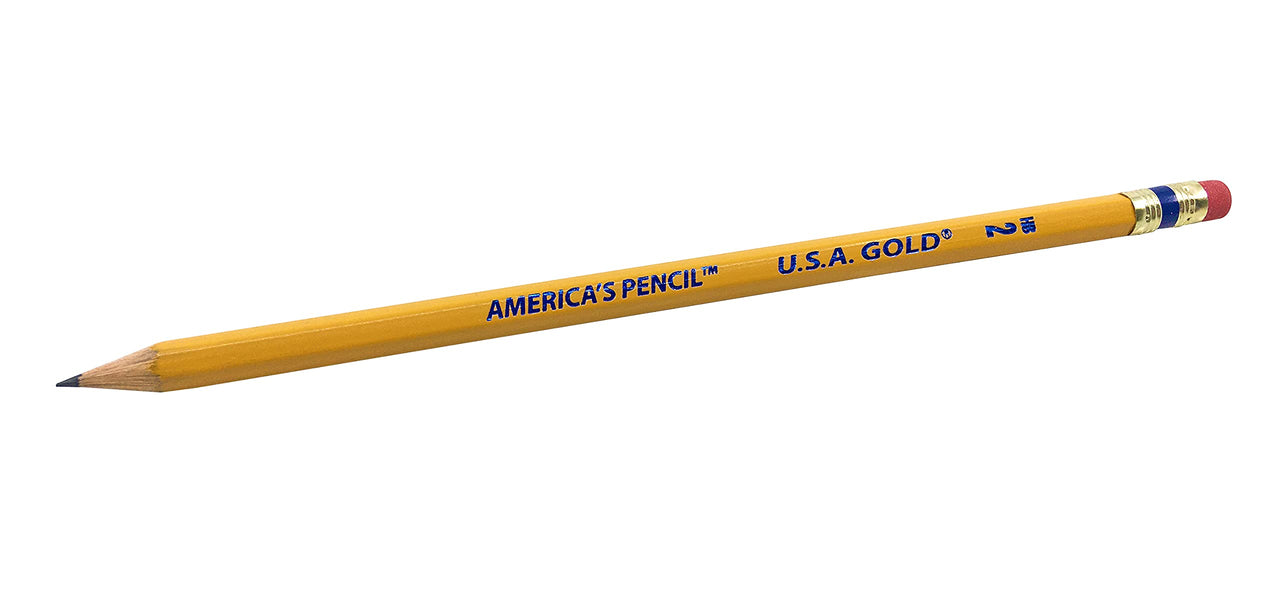 Cra-Z-art U.S.A. Gold Pre-sharpened American Wood Cased #2 HB Yellow Pencils, 60 Pack 1 Count (Pack of 60)