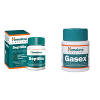 Himalaya Septilin Tablets - 60 Tablets and Himalaya Gasex 100 Tablets
