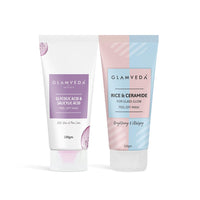 GLAMVEDA Rice & Ceramide And Glycolic & Salicylic Anti Acne Peel Off Face Mask (200 ml) | For Oily & Acne Prone Skin | Oil balancing, Deep Cleansing | Blackhead & Pore care