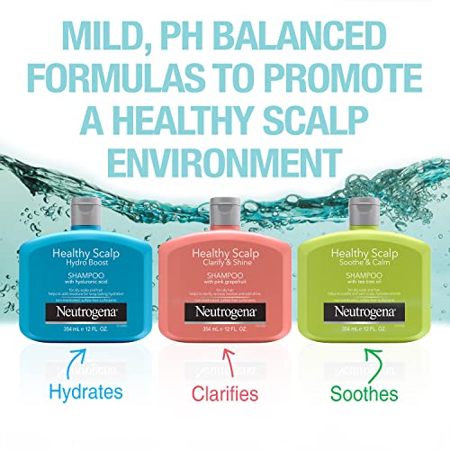 Neutrogena Shampoo Color Safe, Clarify & Shine with Pink GrapeFruit, 12 Ounce