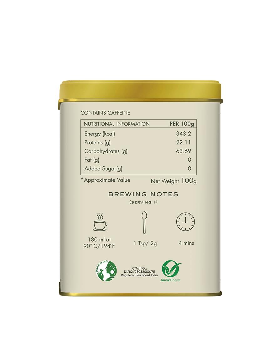 Makaibari Summer Solistics Mascatle | 100 gm Tin caddy | Second Flush Black | Summer Tea | Strong Black Tea