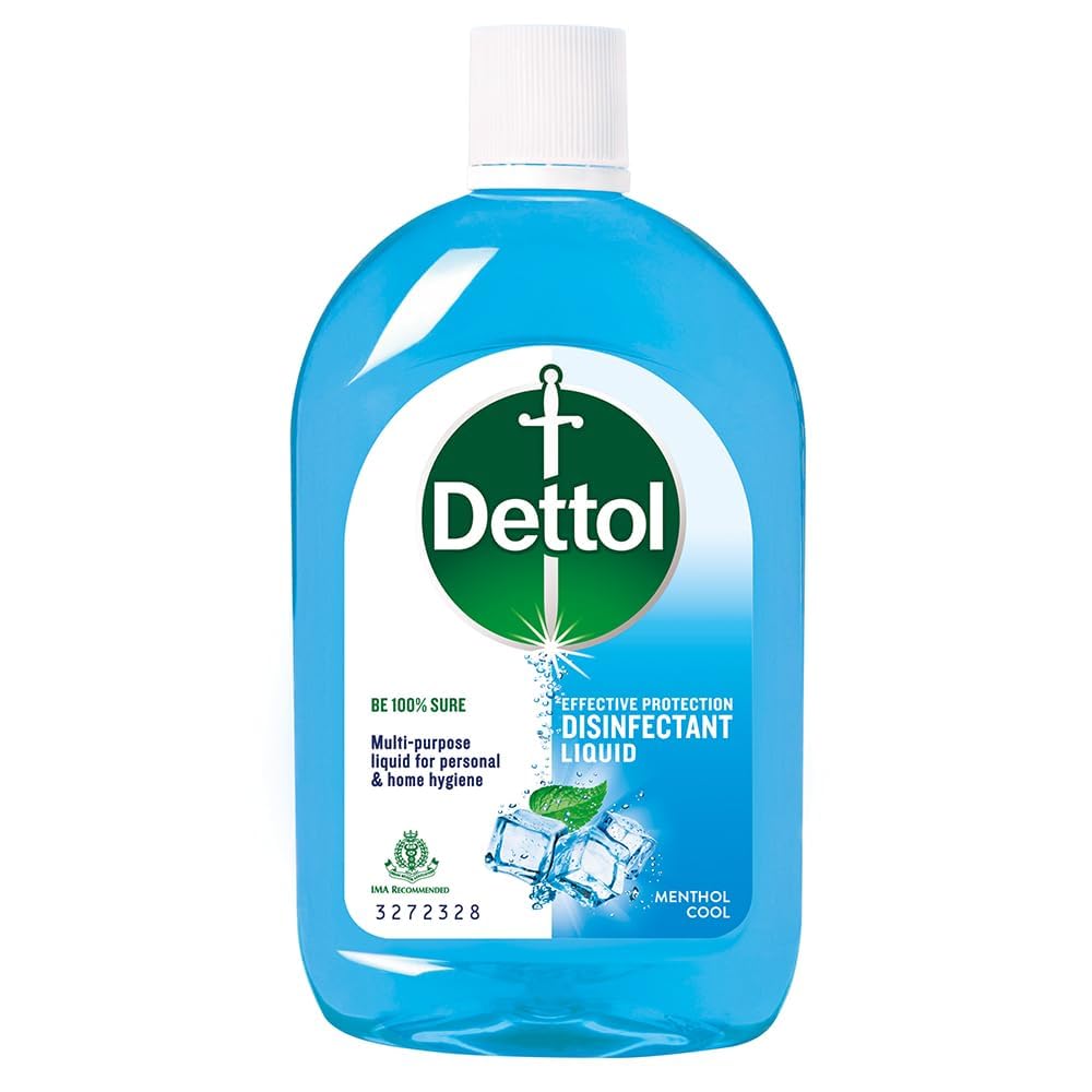 Dettol Liquid Disinfectant for Personal Hygiene, Surface Disinfection, Floor Cleaner (Menthol Cool, 550ml)