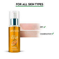 JOVEES Herbal Honey Toner for Hydrate and Glowing skin | Pore Tightening & Brightening Toner | Face Mist For Normal to Dry Skin | Paraben, Alcohol And Chemical Free- 200ml