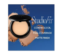 NEW MACC Studio Fix Professional Waterproof oil-free Longlasting Liquid 24-hour colour-true foundation Matte Finish For Women, Girls 15g - Shine-Free Compact Powder (All NC) (NC-43)