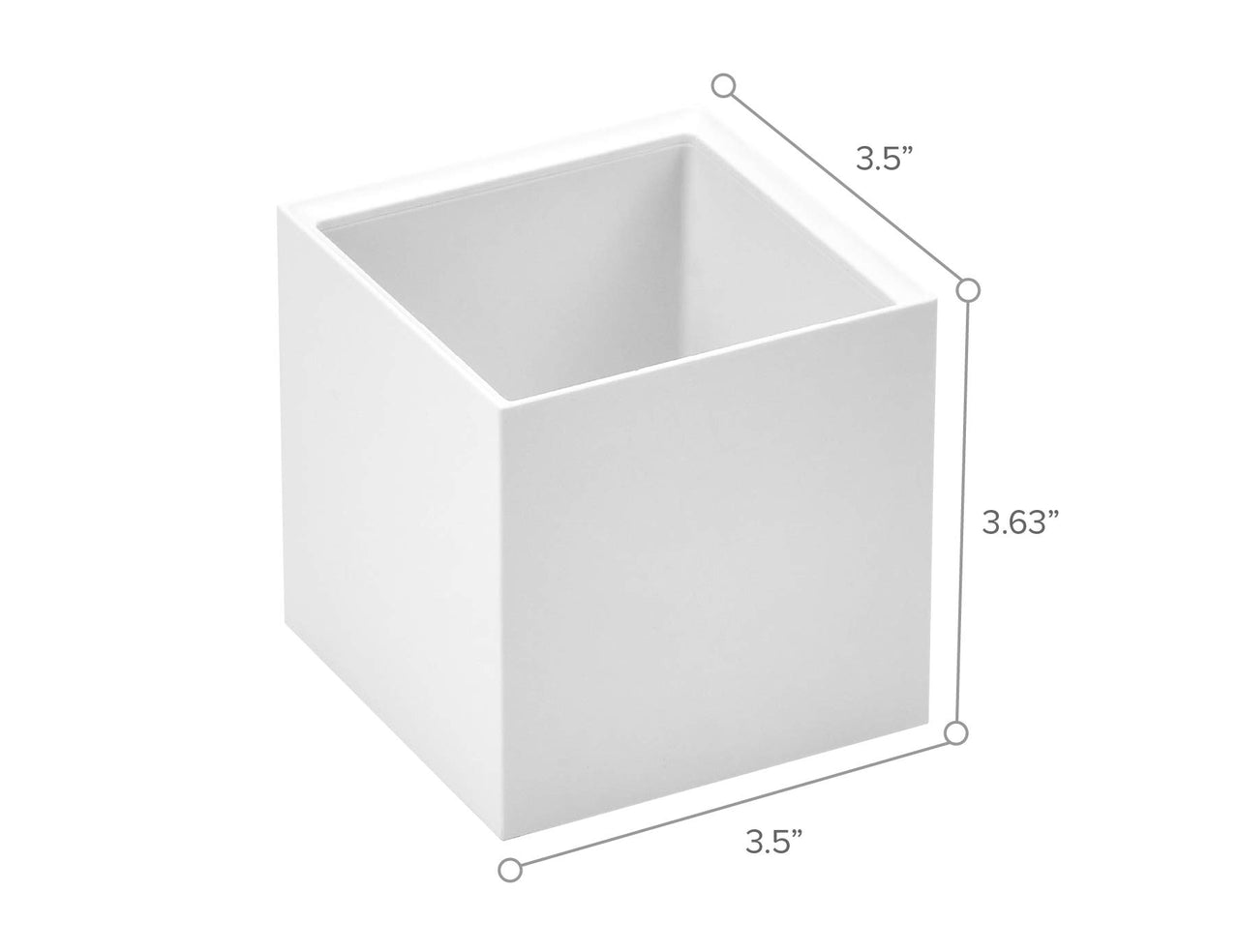 Bostitch Office Konnect Pencil Cup Desk Organizer, Pen Cup, 2-Pack, White Pencil Cup, 2-Pack