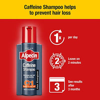 Alpecin Caffeine Shampoo C1 and Liquid | Prevents Hair Loss | Energizer for Strong Hair | Hair Care for Men | Set of 250ml Shampoo and 200ml Liquid