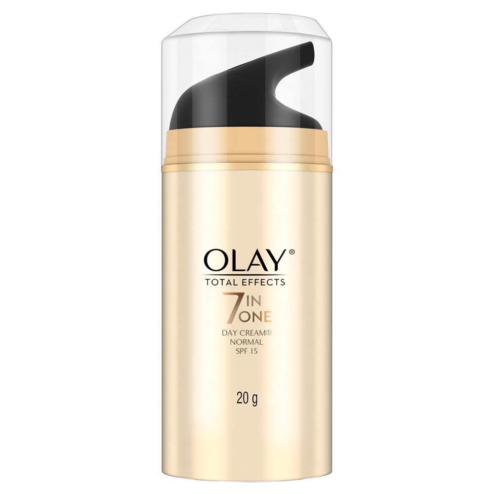 Olay Serum Total Effects 7 in 1, Anti-Ageing Smoothing Serum, 50 ml & Olay Day Cream Total Effects 7 in 1, Anti-Ageing SPF 15, 20g