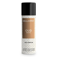 Bella Vita Luxury Oud White No Gas Body Spray Deodorant Parfum For Men With Orange, Fressia & Tobacco | Woody Long Lasting Body Perfume Deo 150 Ml