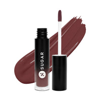 SUGAR Cosmetics Mousse Muse Lip Cream | Lasts 24+ Hrs | Creamy Mousse Lipstick | Waterproof & Smudgeproof | 5ml - 13 Vandyke Brown