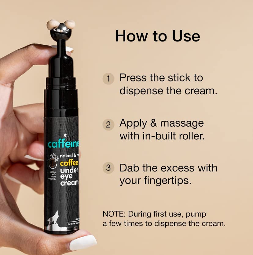 mCaffeine Caffeine Under Eye Cream Gel For Dark Circles, Fine Lines & Wrinkles (Pack of 2) | 94% Users Saw Reduced Dark Circles | Dark Circle Removal Cream for Women and Men | Value Pack