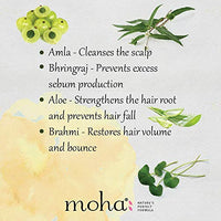 moha: Herbal Hair Shampoo Herbal Hair Cleanser With Benefits Of Amla, Aloe, Brahmi & Bhringaraj For Daily Use For All Hair Types -(100 ml) Pack of 1