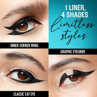 LAKMÉ Eyeconic Liquid Eye Liner, Black, Long Lasting Matte Waterproof Liner - Smudge Proof, Transfer Proof Eye Makeup For 24 Hrs, 4.5 Ml
