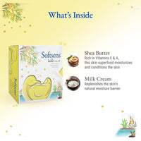 Softsens Kids Lucky Duck Grade 1 Soap| Infused Shea Butter & Milk Cream |Dermatologist Tested| Shape Soap (Pack of 4,75g each)