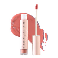SIMPLYNAM Satin Soft Lip Crème - Divine Rose | 1 Swipe Full Coverage | Hydrating, Creamy Matte Finish | 16 Hour Stay | Transfer-Proof & Smudge-Proof | Infused with Peptides & Squalane | Vegan