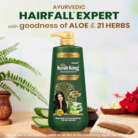 Kesh King Ayurvedic Anti-Hairfall Shampoo | Reduces hairfall | 21 Ayurvedic herbs | No Paraben & No Silicon | Enriched with Aloe Vera, Bhringraja & Amla | 600 ml