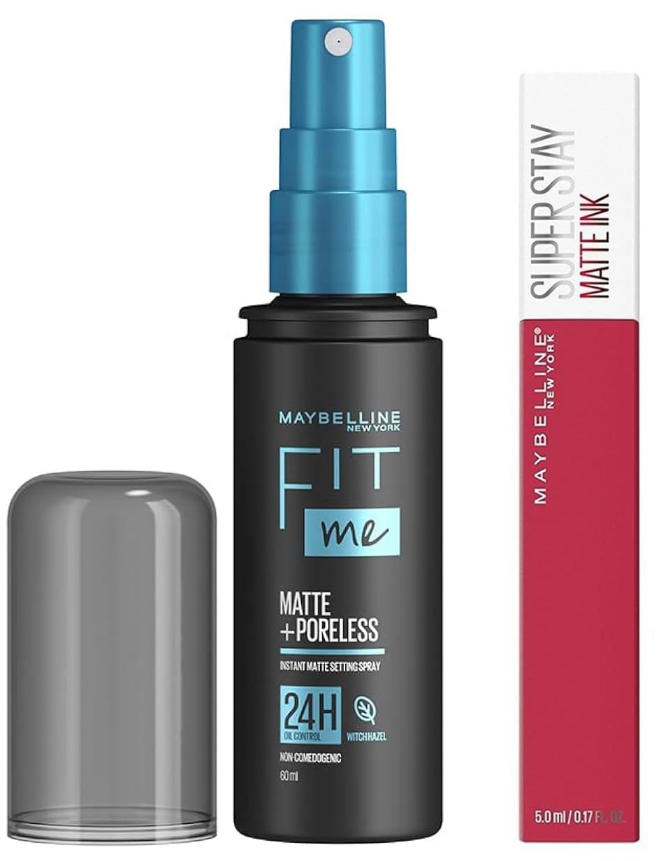 Maybelline New York Setting Spray & Superstay Matte Ink Brooklyn Blush - Enchanter Combo, Pack Of 1