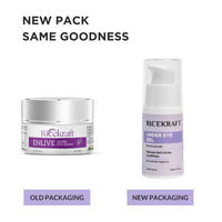 RiceKraft Under Eye Cream For Dark Circles, Wrinkles, Puffy Eyes, Anti ageing | Cruelty-Free, Paraben Free | with Rice Extract, Lavender, Green Tea | No Synthetic Fragrance | For Men and Women - 15g