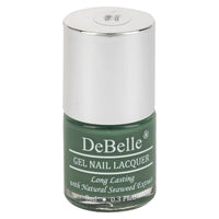 DeBelle Gel Creme Finish Nail Polish Green Olivia (Dark Olive Green) 8 Ml - Enriched With Natural Seaweed Extract, Cruelty Free, Toxic Free