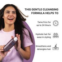 Bare Anatomy Anti Frizz Shampoo + Hair Mask + Ultra Smoothing Hair Serum Kit | Frizz Control upto 24 hrs | Hyaluronic Acid & Fatty Acids | Paraben & Sulphate Free | Women & Men | 250ml + 250g + 50ml